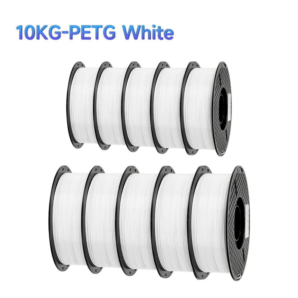 10KG PLA PETG-filament voor 3D-printerfilament 1KG/rol 1,75MM Plastic filamenten Line Up Netjes afdrukken Materiaal voor 3D-printer