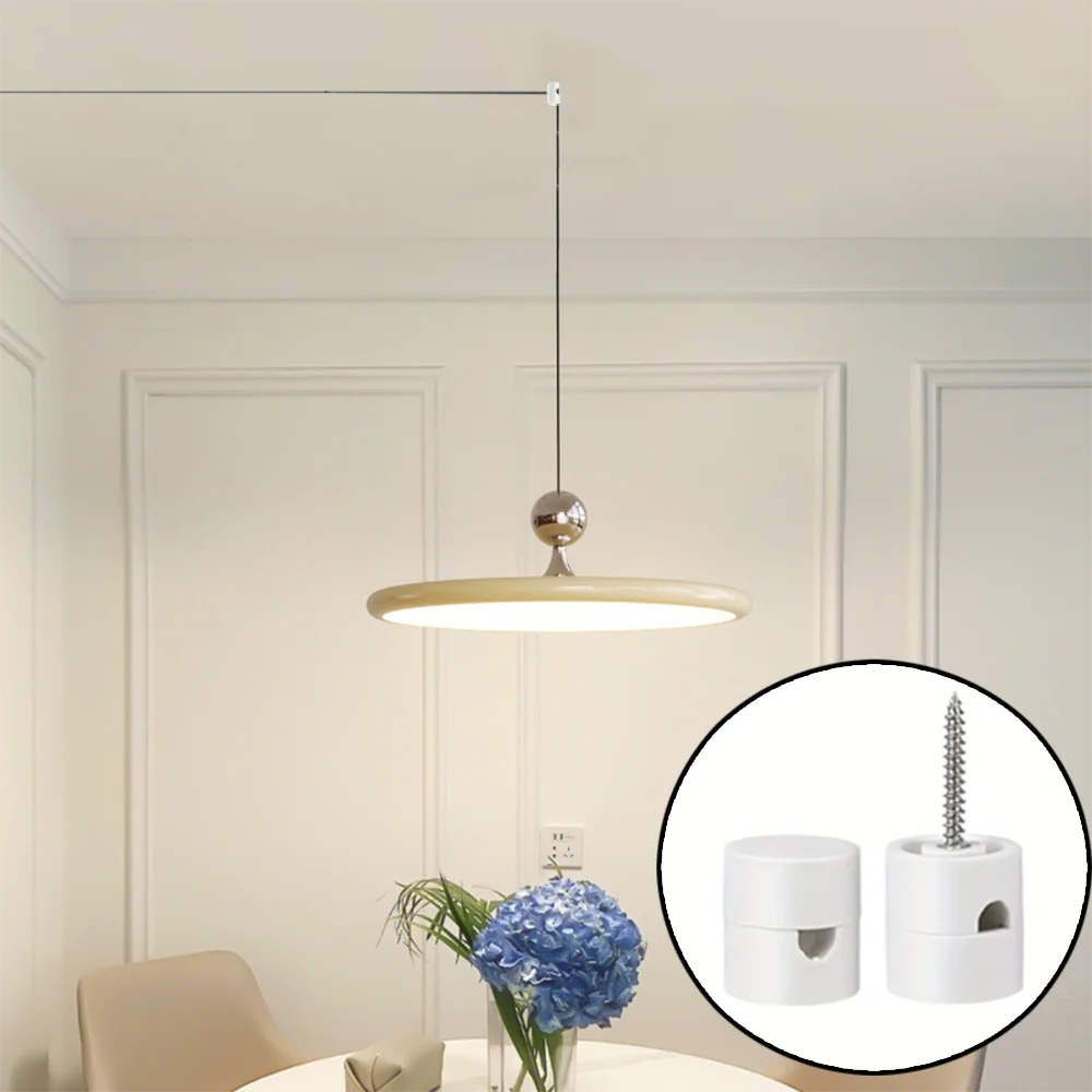 

6Pc mounted chandelier clips, simple and modern style, suitable for all kinds of chandeliers, cables, ceilings, easy to install