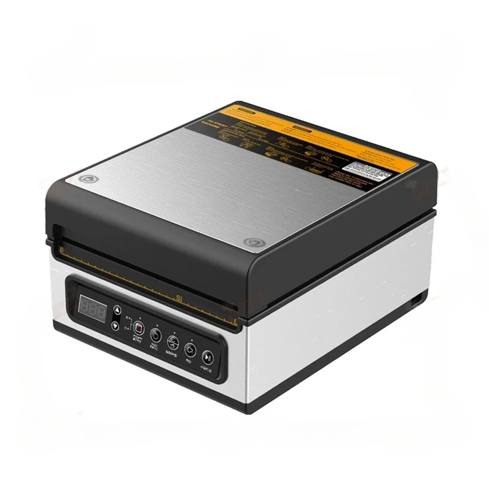Home Office Commercial Smart Vacuum Chamber Sealer Double Vacuum Pump Food Package Keep Fresh Air Extractor Packaging Machine