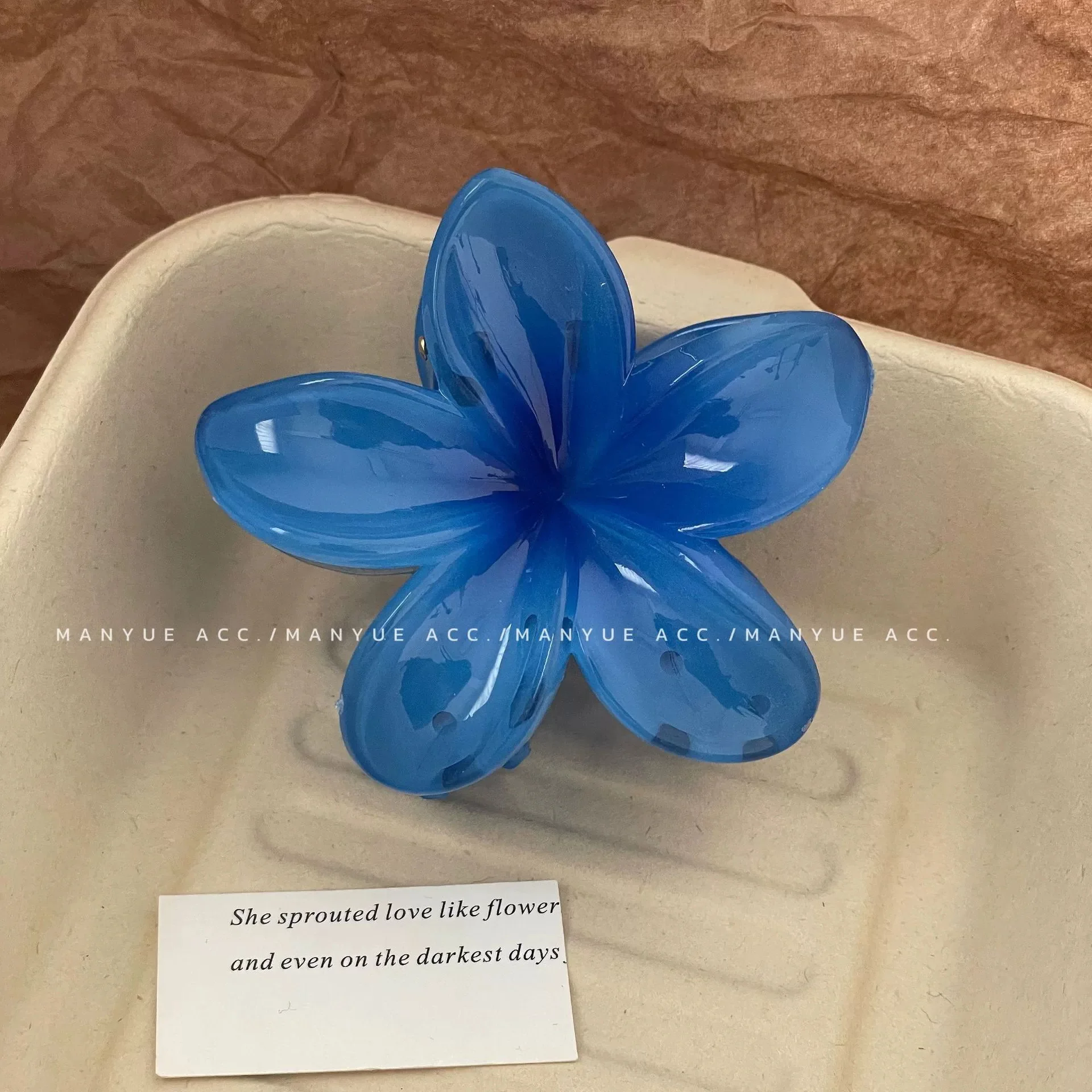 Elegante Farbverlauf-Haarspangen, Blumen-Haarklammern, große modische Haarschmuck-Haarnadeln für Damen und Mädchen, Krabben-Haarspangen, Haar-Accessoires – Detail 8