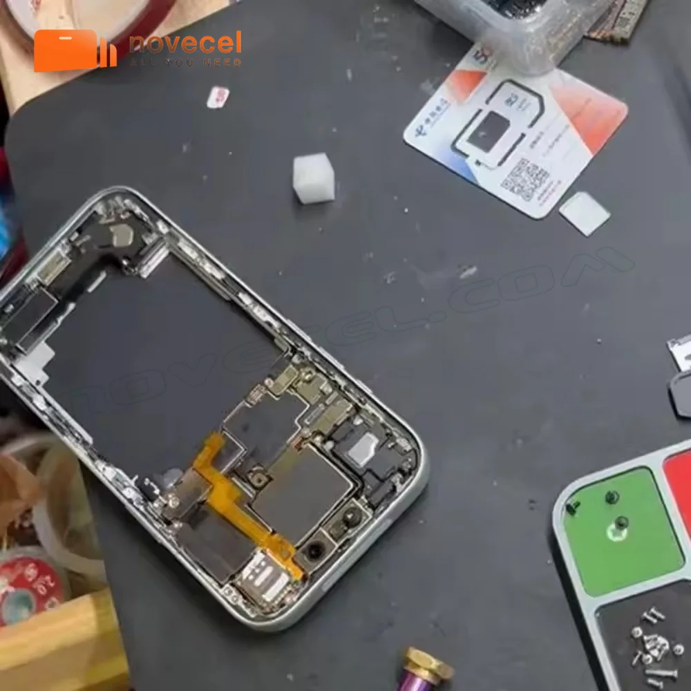 US Version Esim to Sim Dual Card Flex Ca‮lb‬e for iPhone 17 pro max Built-in MEP Integration Solution Support Super Snow IC image 2
