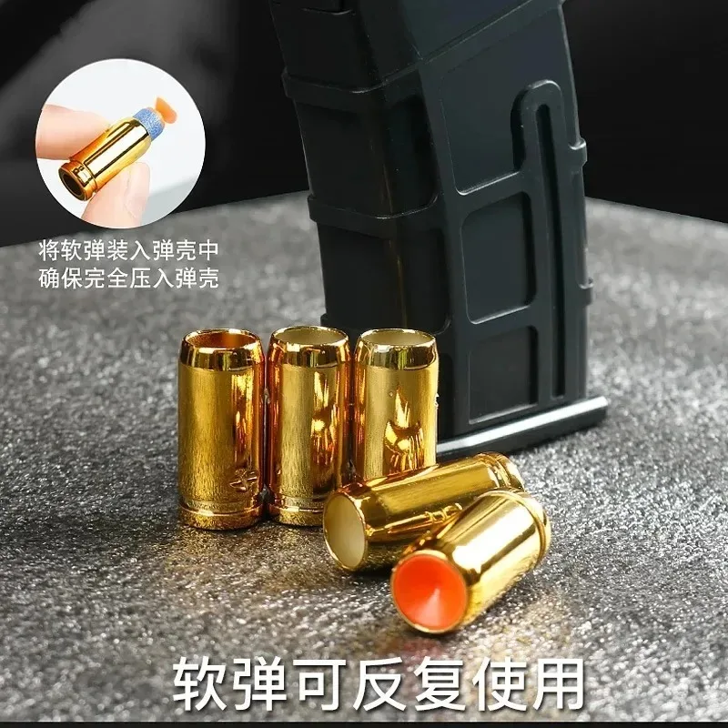 Nieuw Verbeterde Handleiding Bolt Gooien Shell M416 Zachte Kogel Pistool kinderen Simulatie Geweer Schieten Battle Game Speelgoed