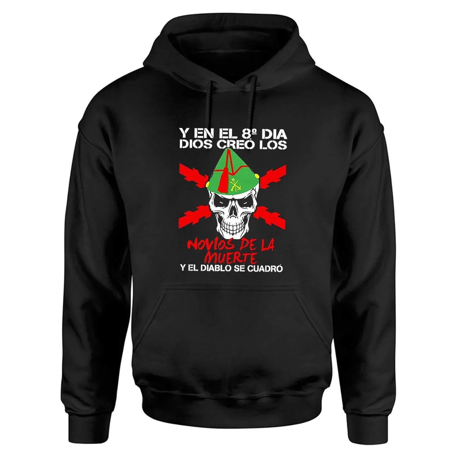 

Legion Espanola 1920 Legionario Tercio Spanish Legion Skull Motto Pullover Hoodie Comfortable Cotton Casual Mens Sweatshirt