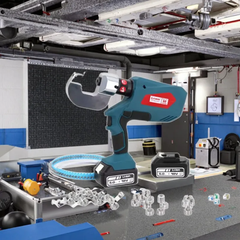 

Funisi Aluminum Hand Held Riveting Machine Portable Convenient Riveting Cordless Electric Rivet Clinching Press Machine