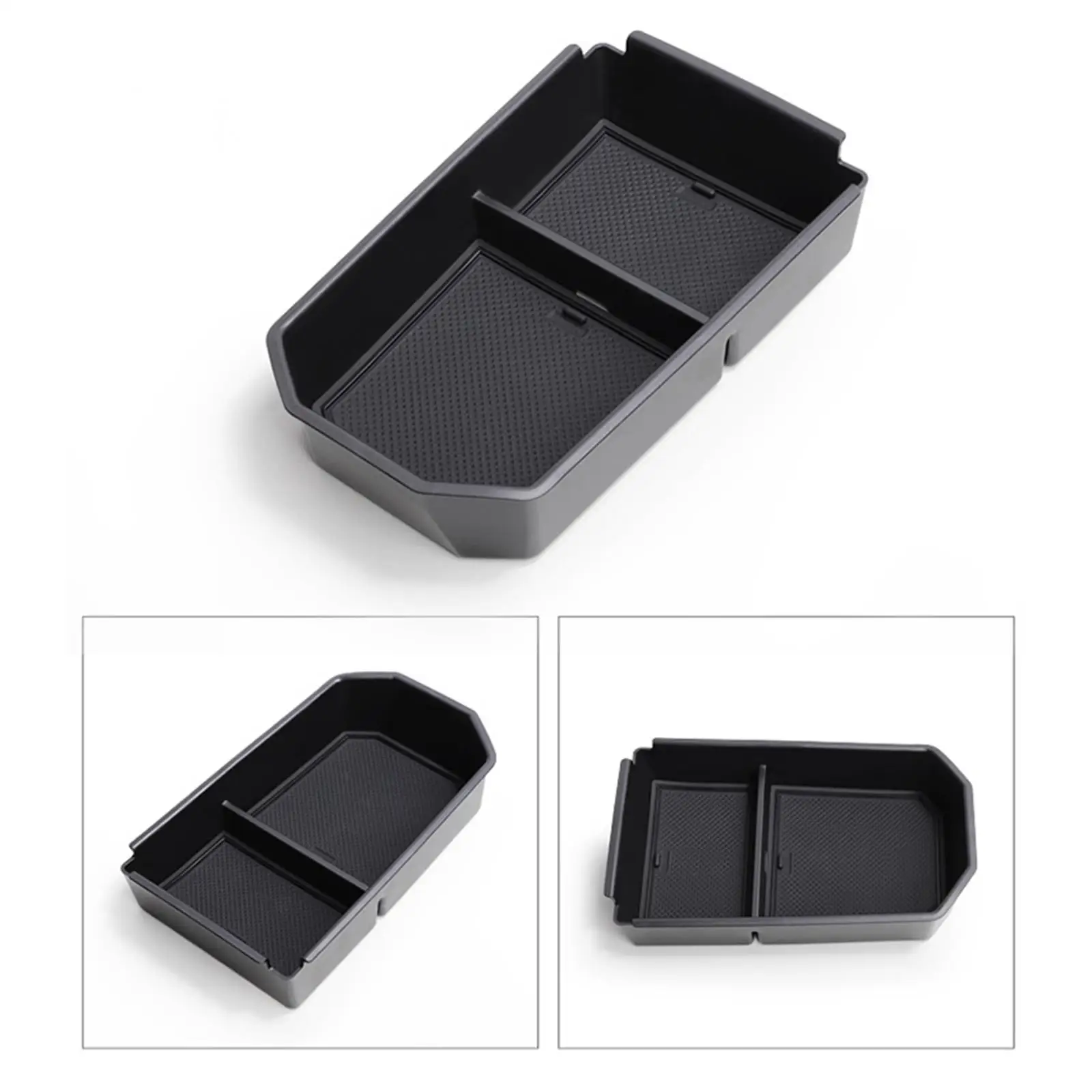 Center Console Tray Organizer Automotive Storage Box Easy Install Black for 5 Series 530li 525li 2024