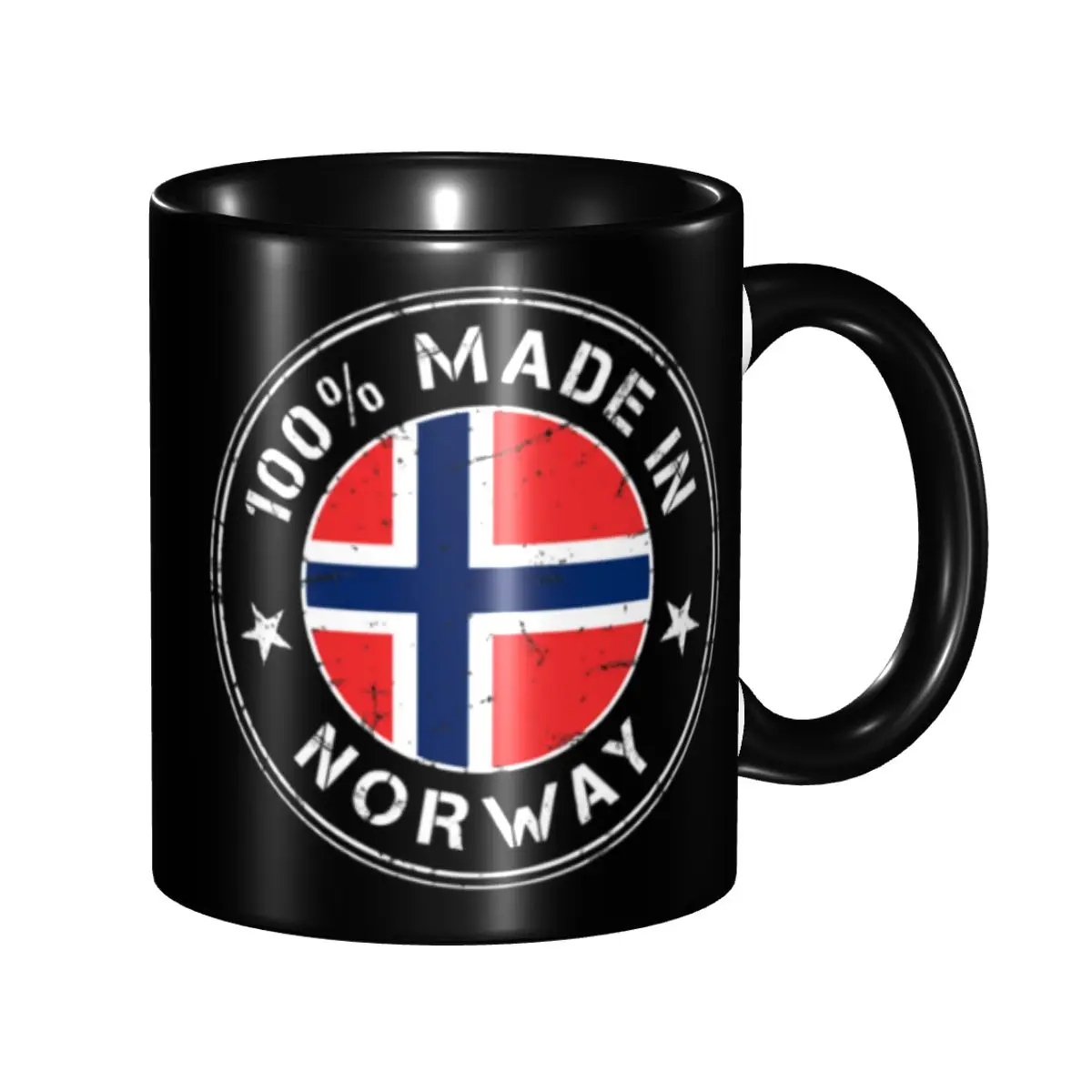 

DIY Norway Norwegian Flag Flag Made In Norway Ceramic Mug Custom Coffee Cup Creative Present