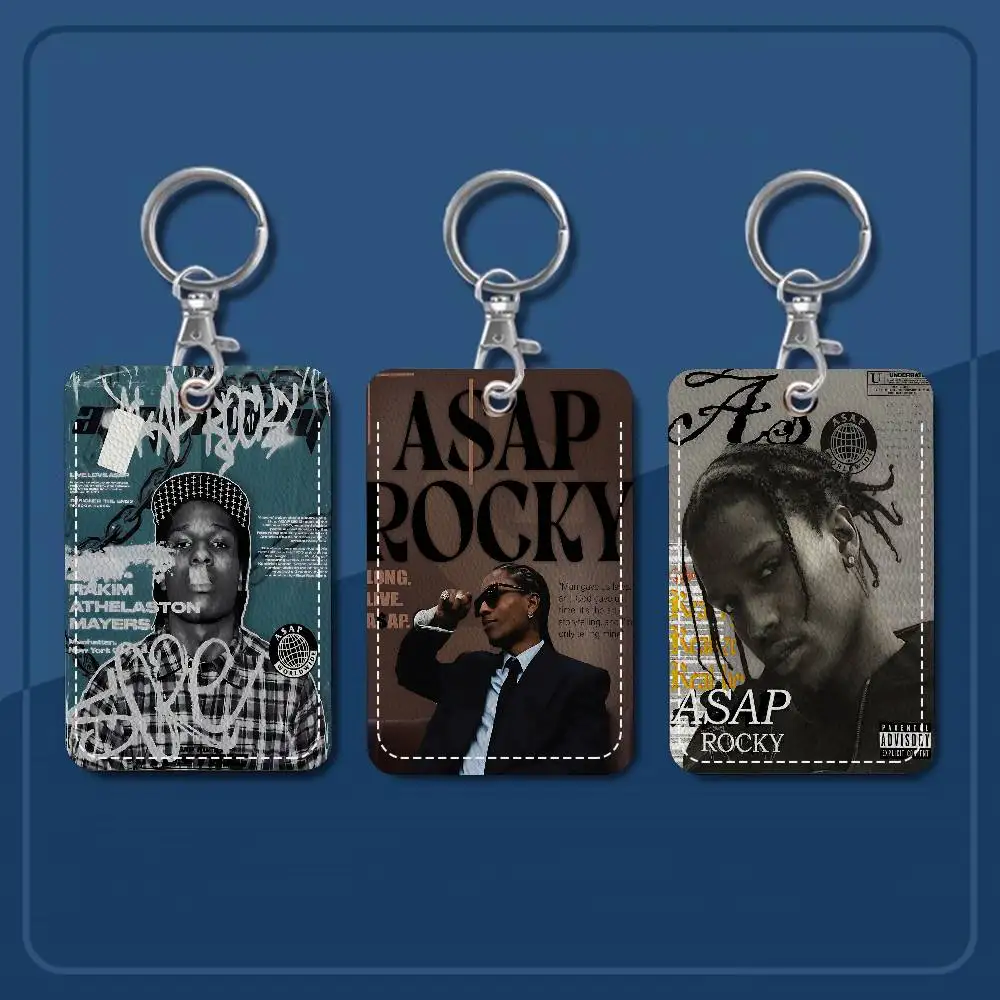 

Модный брелок-держатель для карт в стиле хип-хоп рэпера Asap Rocky: защитный чехол для кредитных, ID и банковских карт, подвеска-брелок