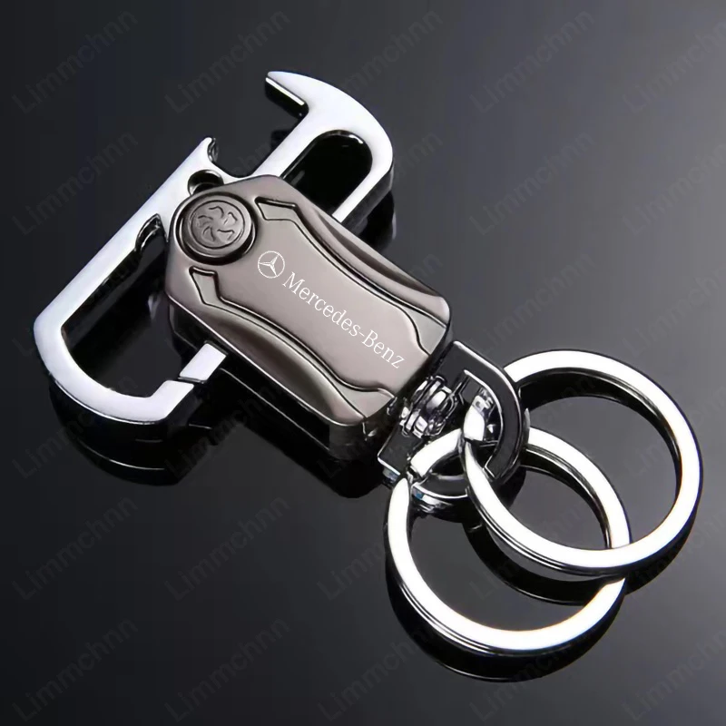 

Metal Car Keychain For Mercedes benz A B G Class W251 W203 W205 W210 W212 W221 W222 Car Emblem Key Rings Decoration Accessories