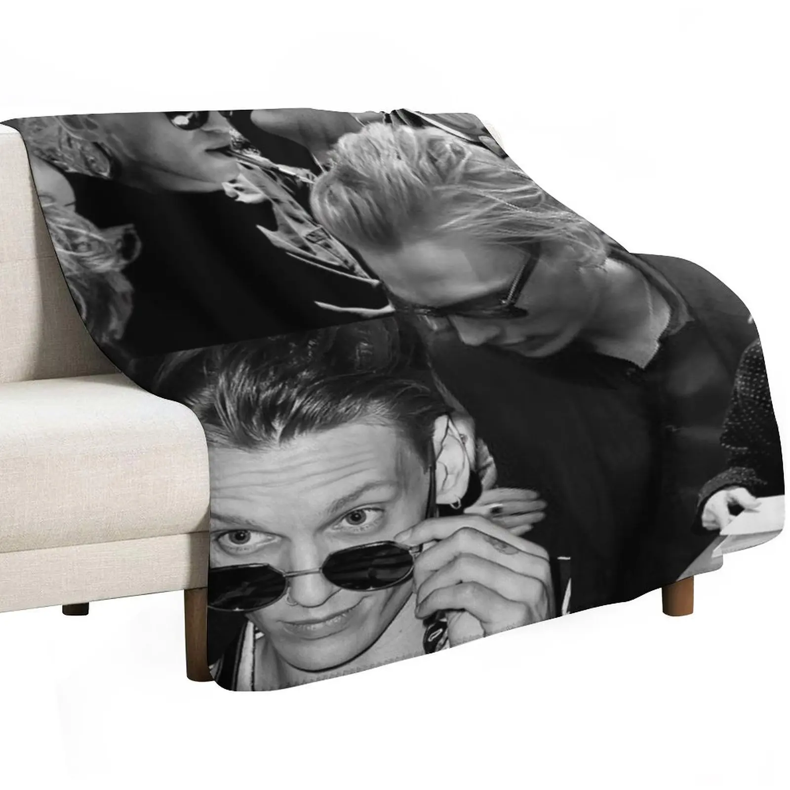 Jamie bower collage Throw Blanket Soft Big Luxury Designer Flannels Loose Hairys Decorative Sofa Blankets