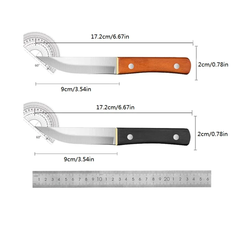 Mongolian small knife, household sharp shaving bone knife, thickened stainless steel meat cutting knife TB9195