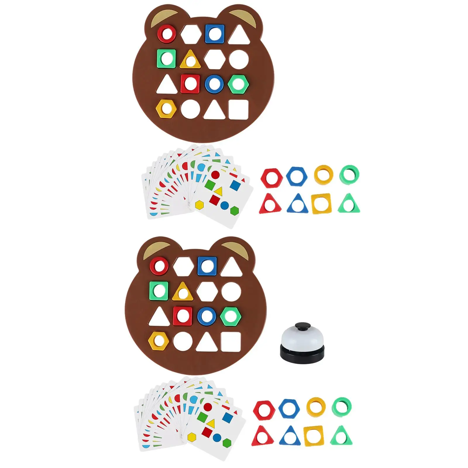 Jogo de tabuleiro de aprendizagem de cores Forma de placa de correspondência rápida Brinquedo educacional sensorial de cores