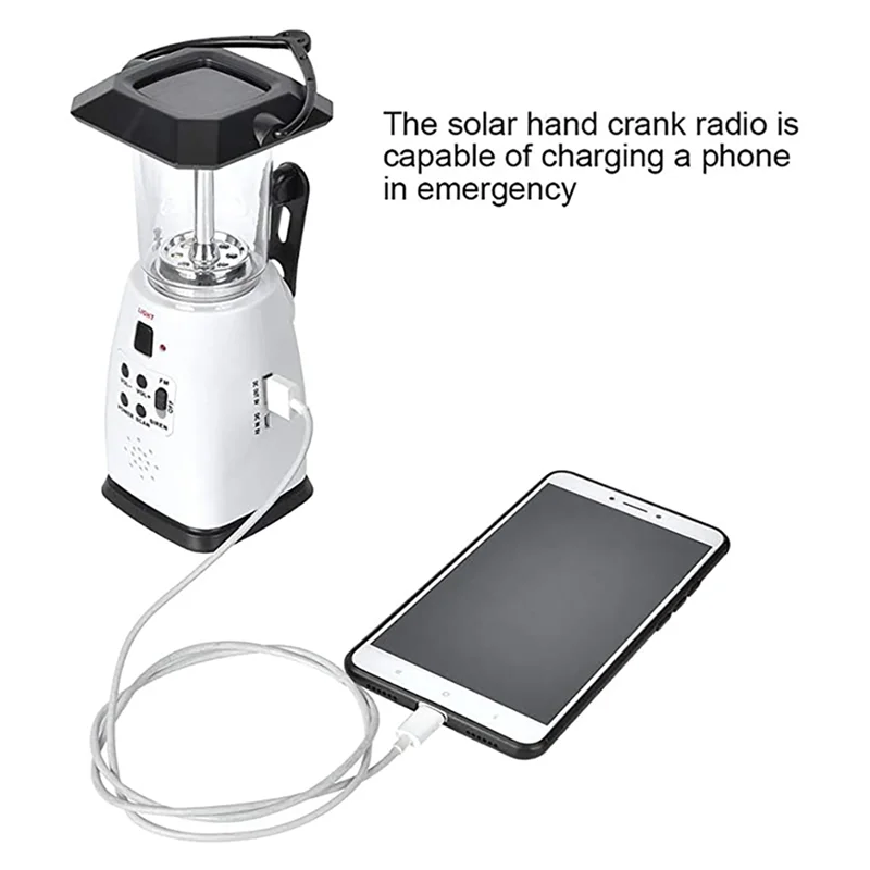 ABJN-noodalarm op zonne-energie, draagbare structuur, opladen van mobiele telefoons, geluidssysteem en campinglamp voor buiten