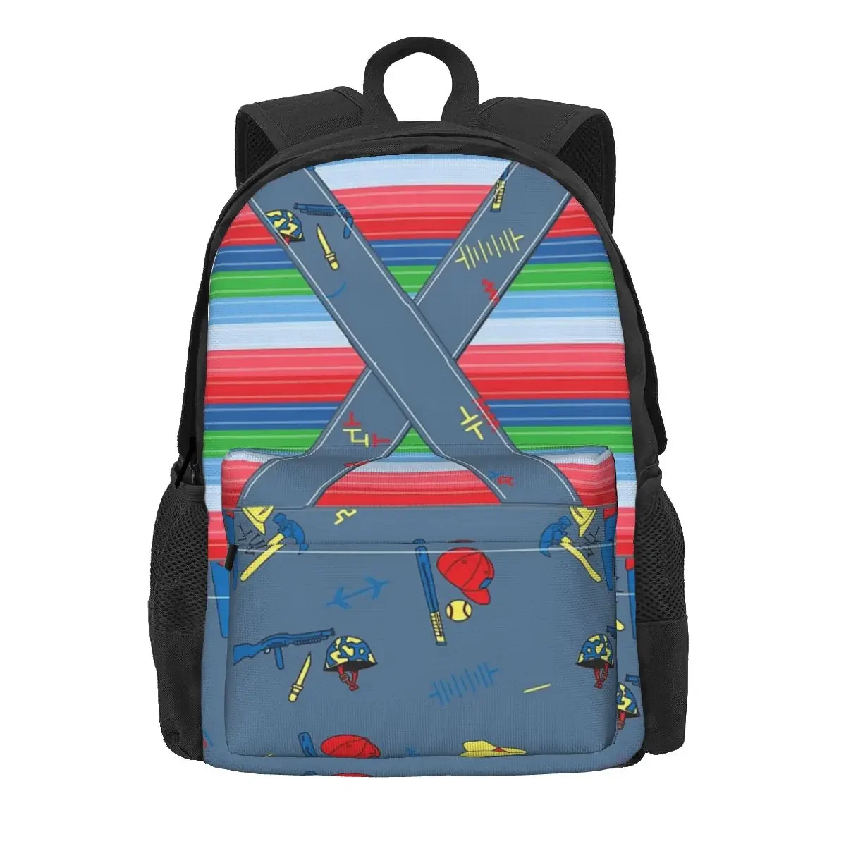 Good Guys Child\'s Play Chucky Killer Doll Overalls Backpacks Boys Girl Bookbag School Bags Rucksack Travel Rucksack Shoulder Bag