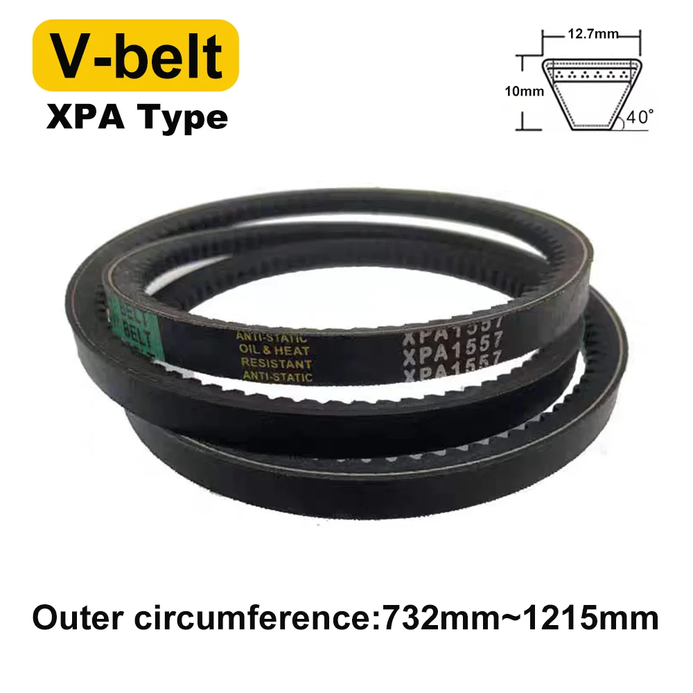 Conveyor Belts Type XPA Raw Edge Cogged V Belt Drive Toothed Rubber Transport Strap 732mm-1215mm