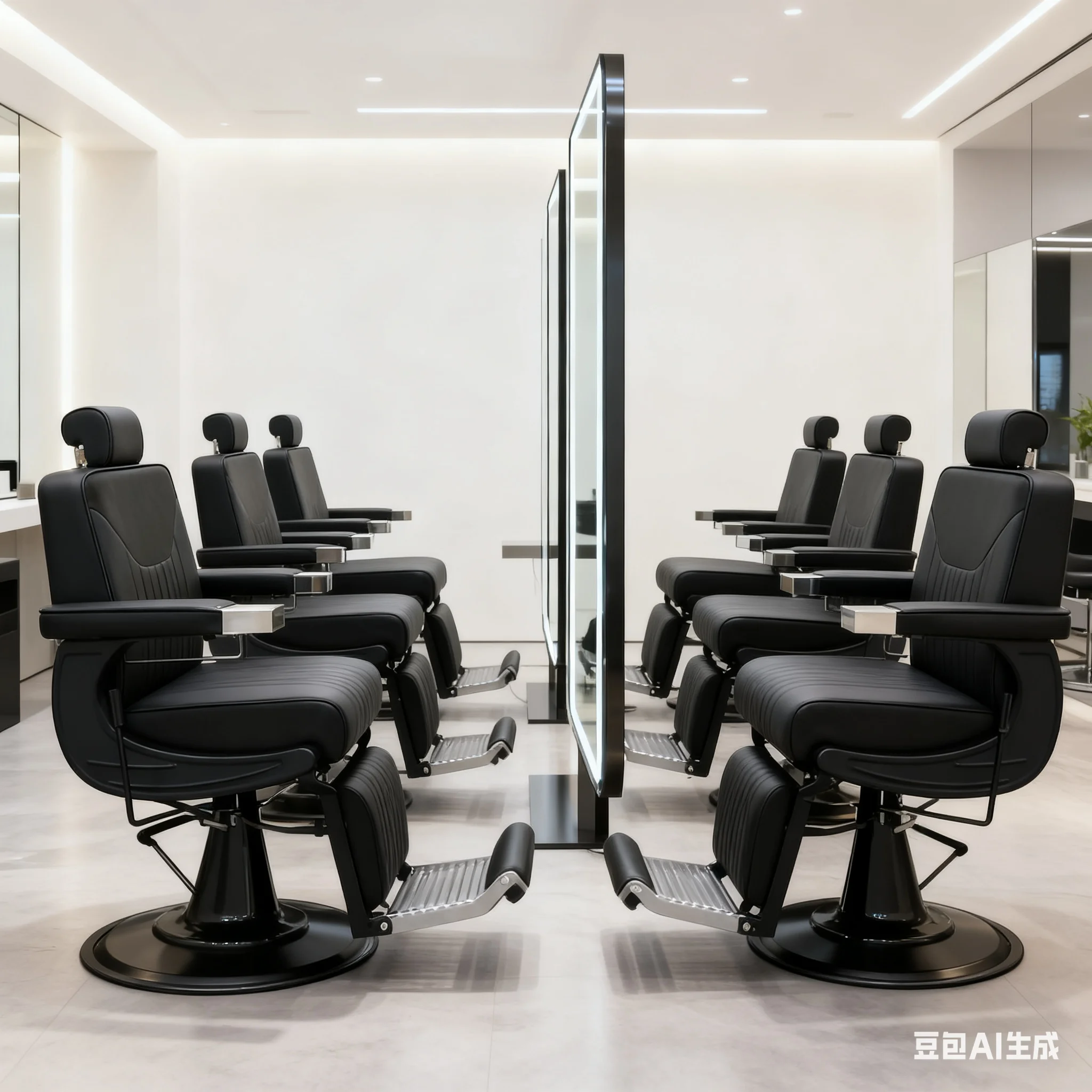 Modern Multifunction Salon Furniture Black Hairdressing Styling Chair Heavy Duty Reclining Electric Massage Barber Chair
