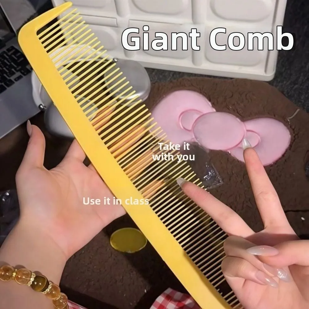Funny Plastic Giant Comb Giant Hair Detangling Massage Straight Hair Comb Massage Combs Stress-relieving Toys