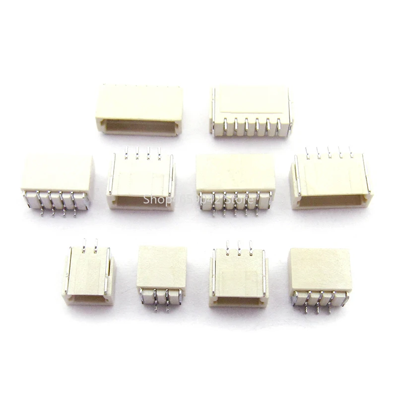 50PCS/LOT SH 1.0 Mm Spacing Connector 2P/3P/4P/5P/6P/7P/8P/9P/10P Horizontal SMD Connector 1.0mm Pitch Patch Plug