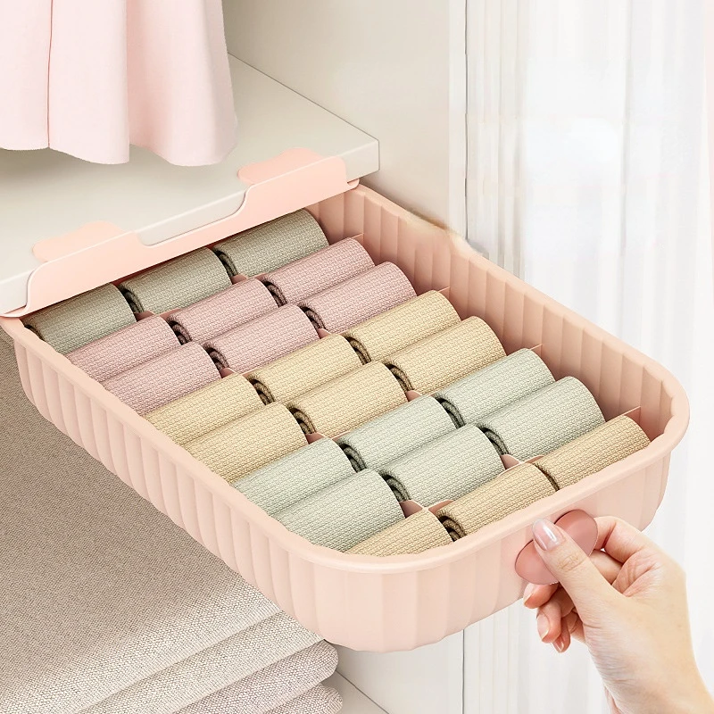 Underwear Organizer Storage Box Drawers for Bedroom Home Closet Wardrobe Dressing Rooms Socks Organizers Plastic Hanging Drawer