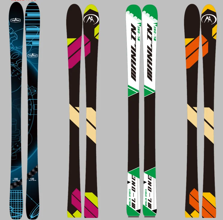 OEM Custom alpine mountain snow skis for kid adult women men\'s custom-made ski board equipment