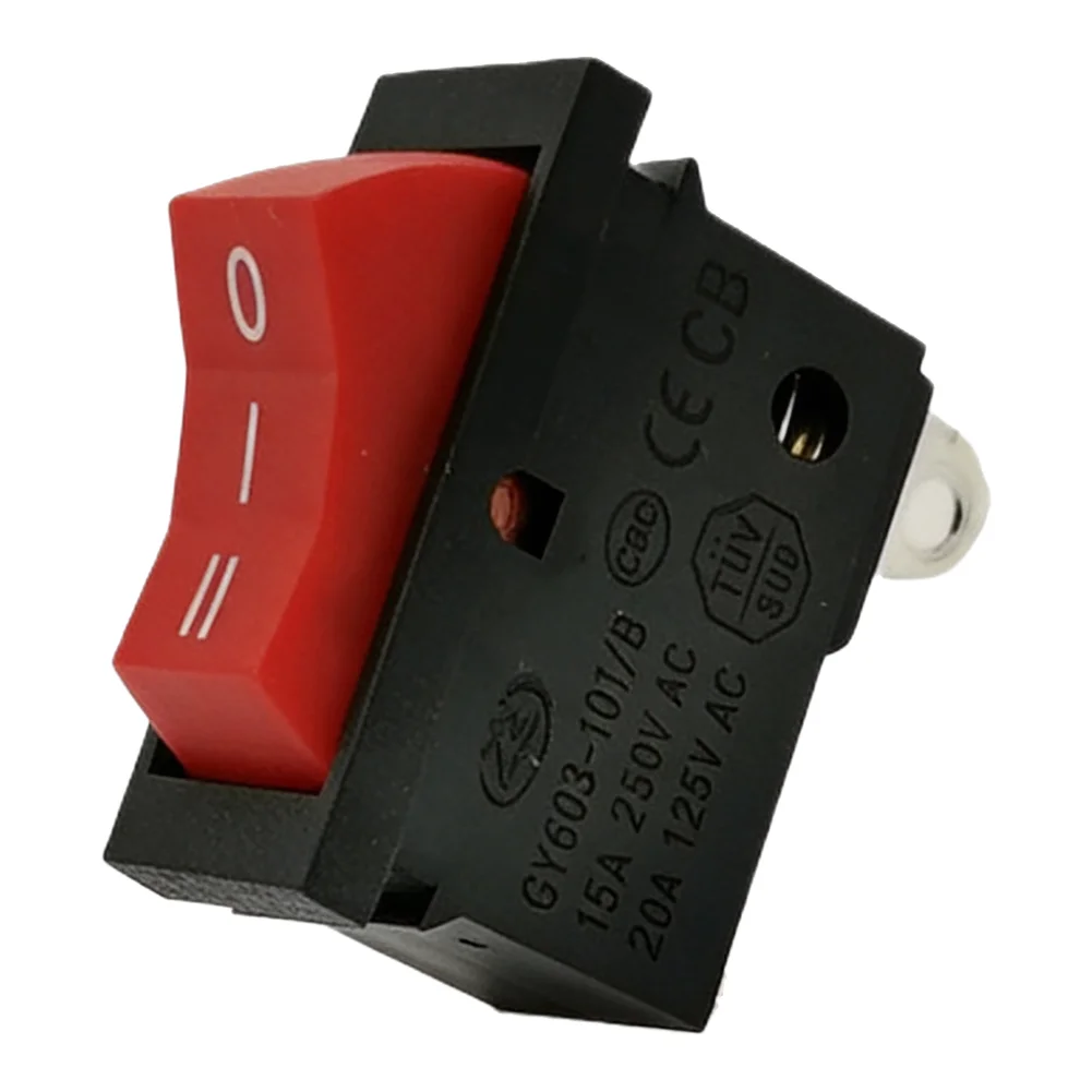 15A 3-Position 3-Pin Hair Dryer Gear Switch with Latching Operation IP65 Water Jet Resistance Flame Retardant Housing