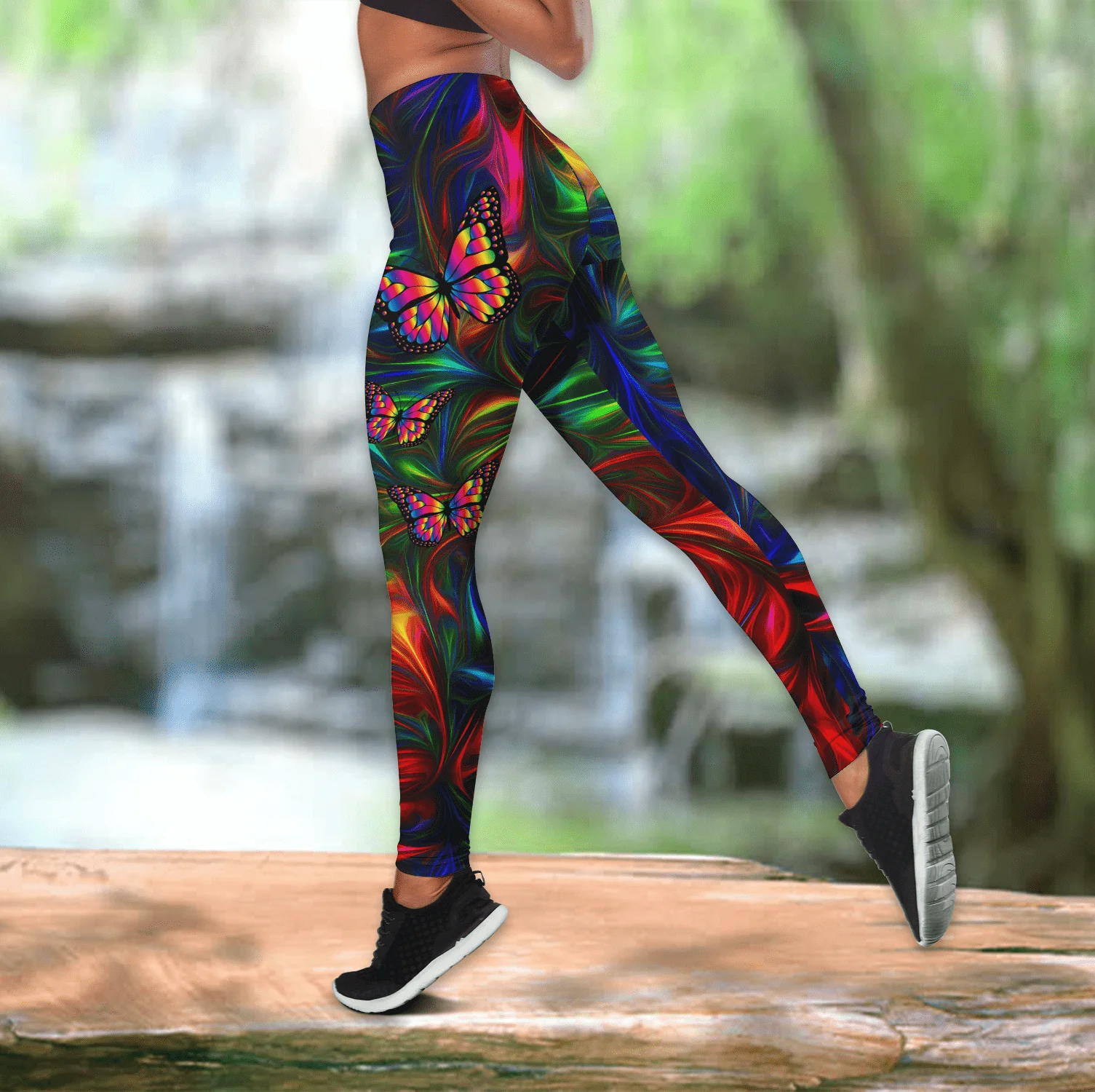 

CLOOCL Women Leggings Beauty Butterfly Graphics Printed Elasticity Legging Yoga Female for Outdoor Workout Clothes Jogging Pants