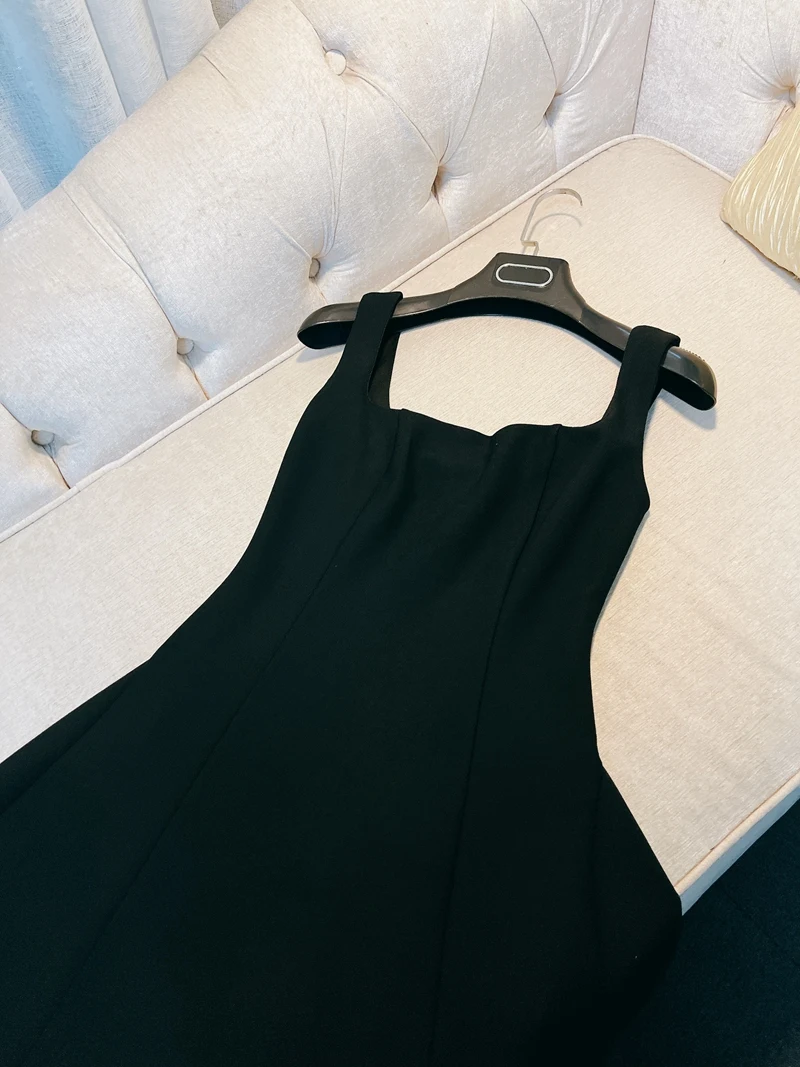 Ele ort Bla Dr ثوب تنحيف الخصر Strapl للحفلات نسيج البوليستر ارتفاع الخصر ألف خط تنورة الصيف Dr