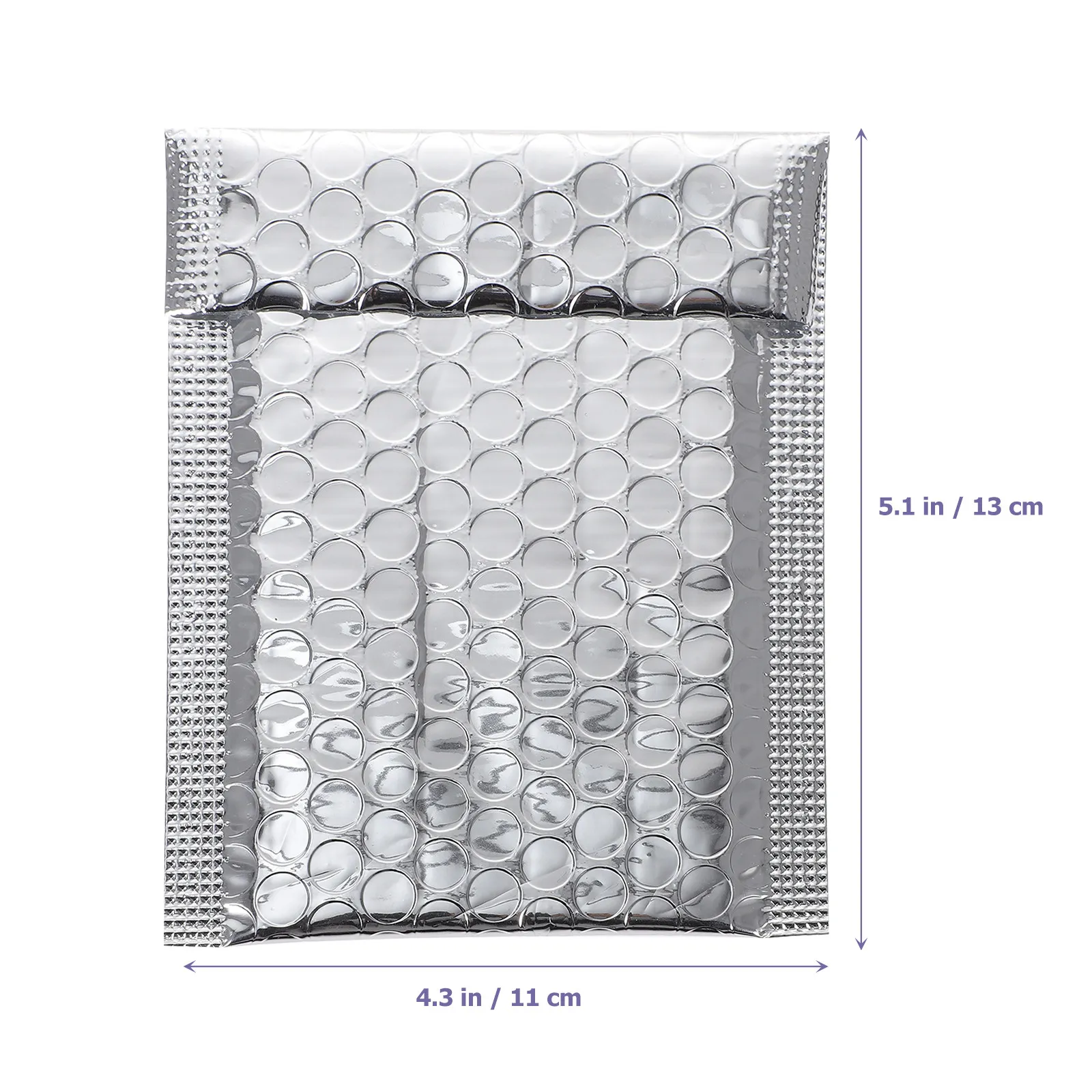 100Pcs Bubble Padded Mailers Aluminum Foil Interior Bubble Lined Self Seal Closure for Phones Jewelry Electronics Cosmetics