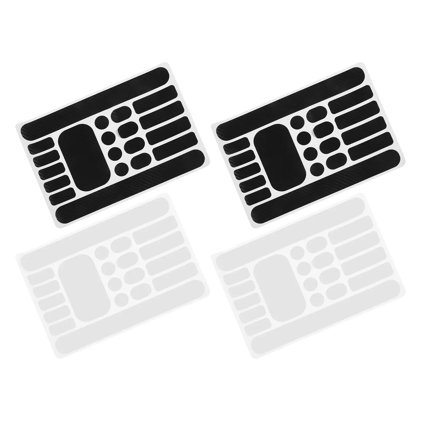 

4 Sheets Bike Frame Protective Tape - Mountain Bike Chain Guard Sticker Kit - Reduces Noise Wear Tear Waterproof Frame Protector