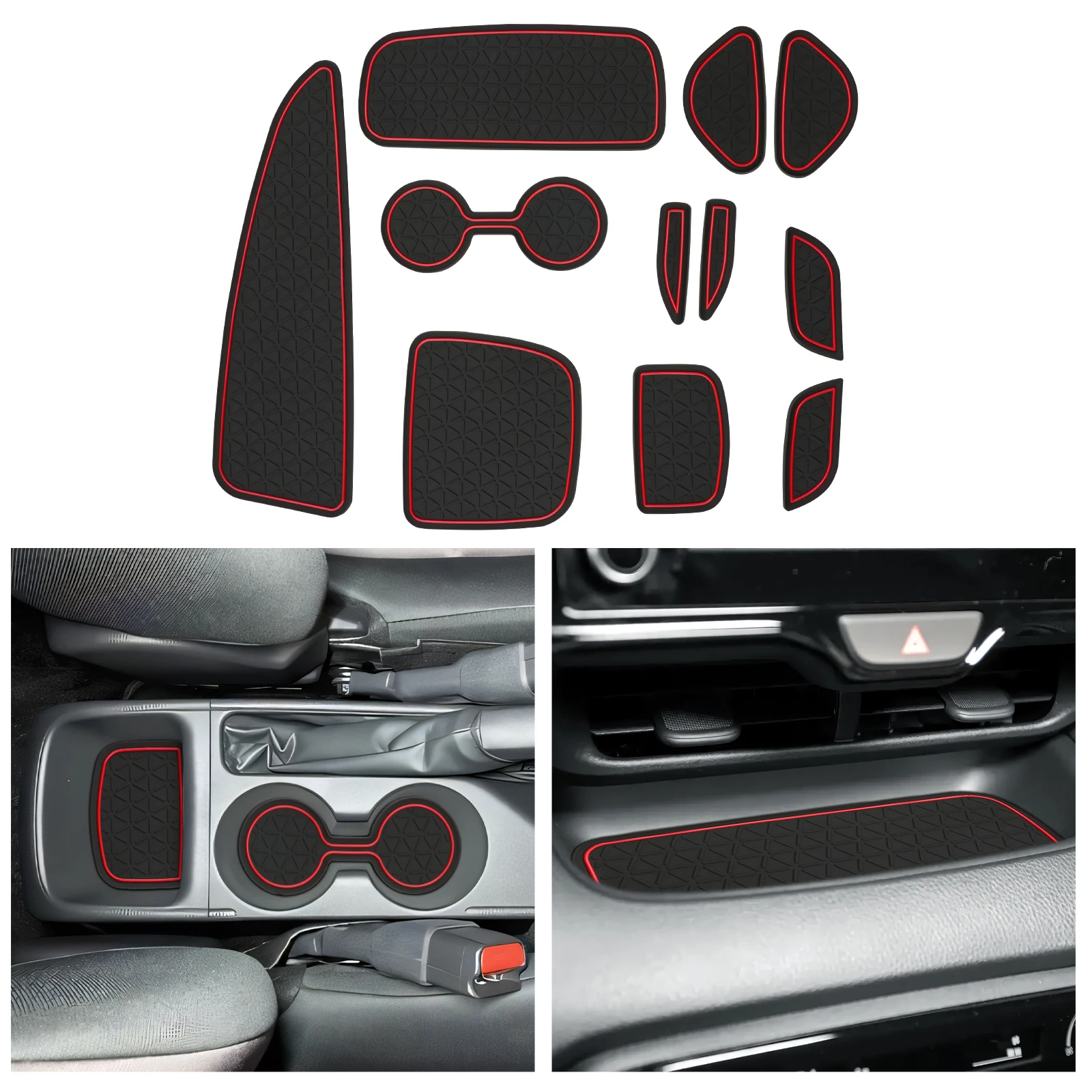 LFOTPP Tapis de porte pour Toyota Yaris XP210 2020-2024 Tapis de porte antidérapant pour Toyota Yaris XP210 2020-2022 Accessoires pour Toyota Yaris XP210 2020-2022