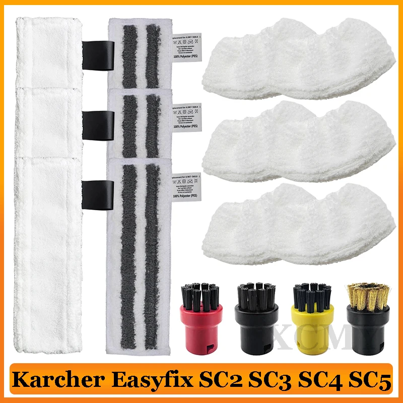 For Karcher Easyfix SC2 SC3 SC4 SC5 Steam Cleaner Microfibre Cleaner Mop Pad Mop Rag Spare Parts Mop Heads Cloth Accessories