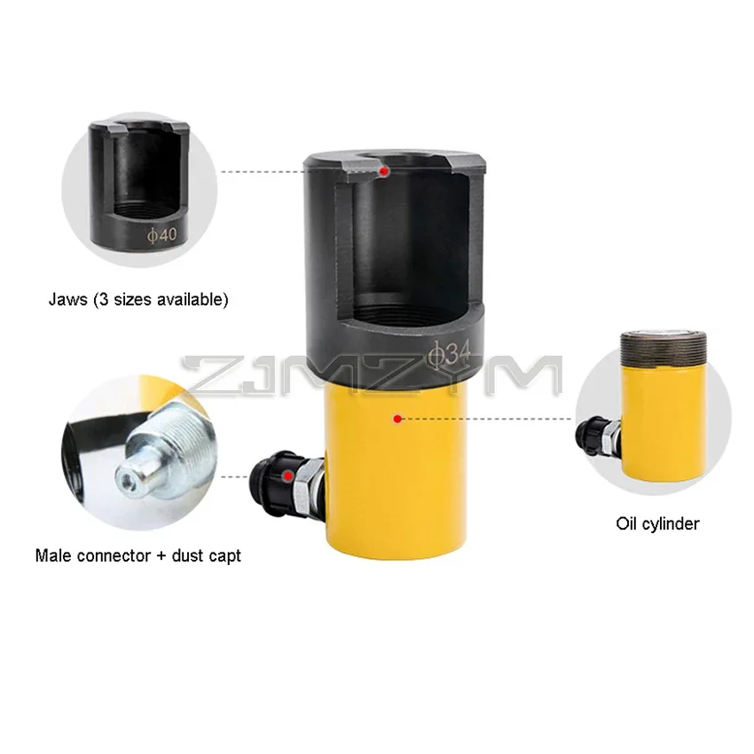 Гидравлический пневматический съемник шаровой головки цилиндра, автомобильный рулевой стержень, рокер, съемник шаровой головки, инструменты для удаления гидравлических грузовиков