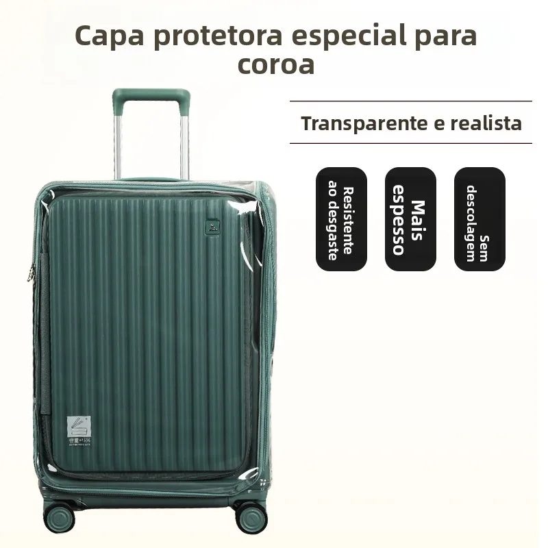 crown-luggage-protector-cover-dustproof-carry-on-suitcase-bag-cover-for-travel-fits-20-25-inch-suitcase-without-removal