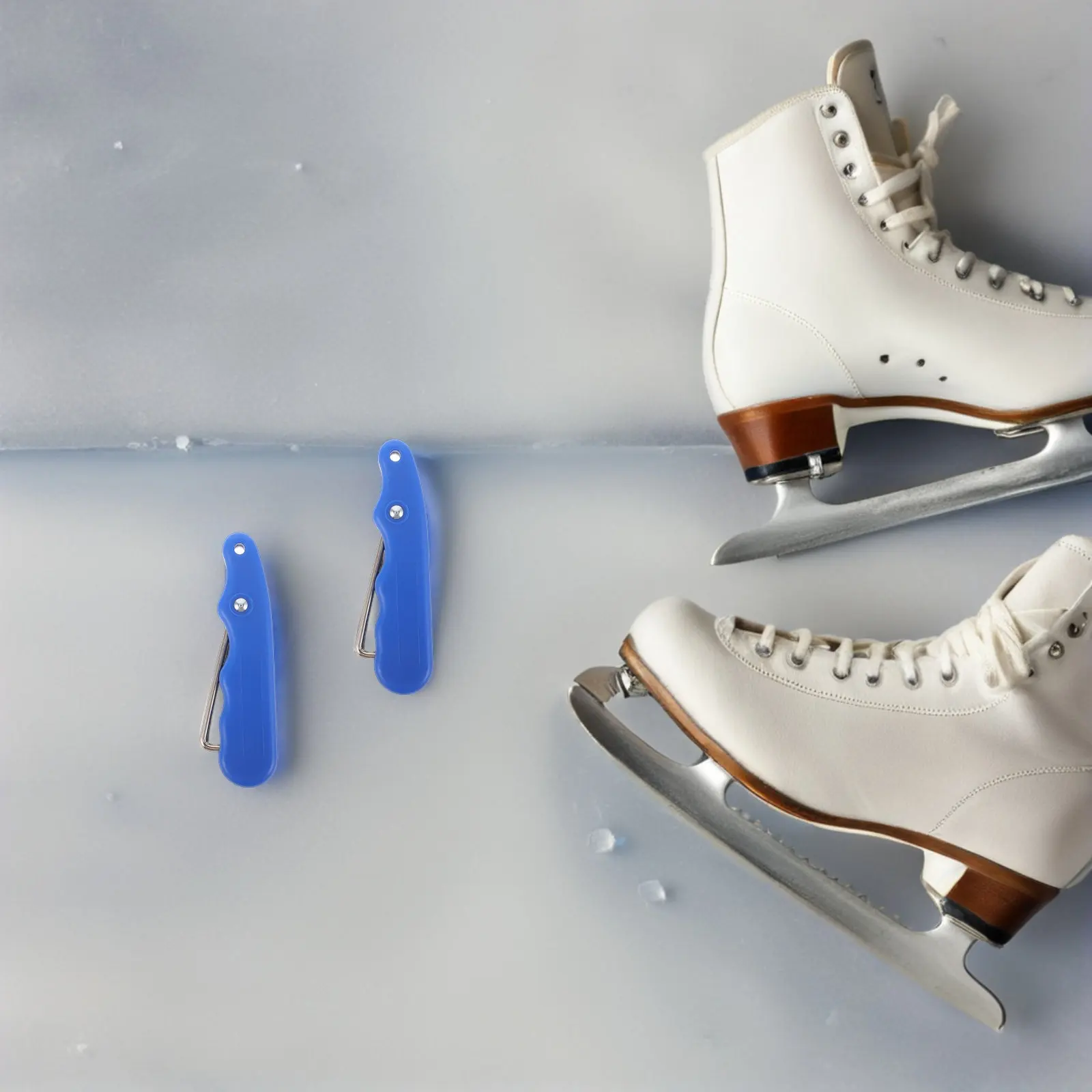 2Pcs Ice Hockey Lace Tightener Foldable Skate Lace Puller Tool for Ice Skates Roller Skates Anti-Slip Portable Skate Key view 2