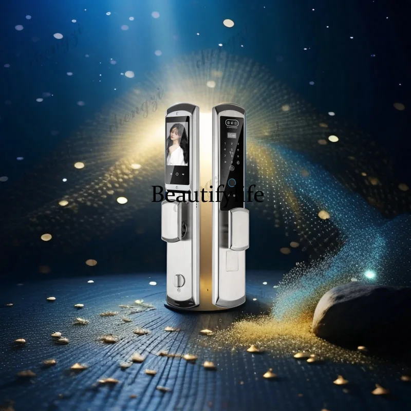 Fingerprint lock Household waterproof facial recognition antifreeze automatic cat eye capture