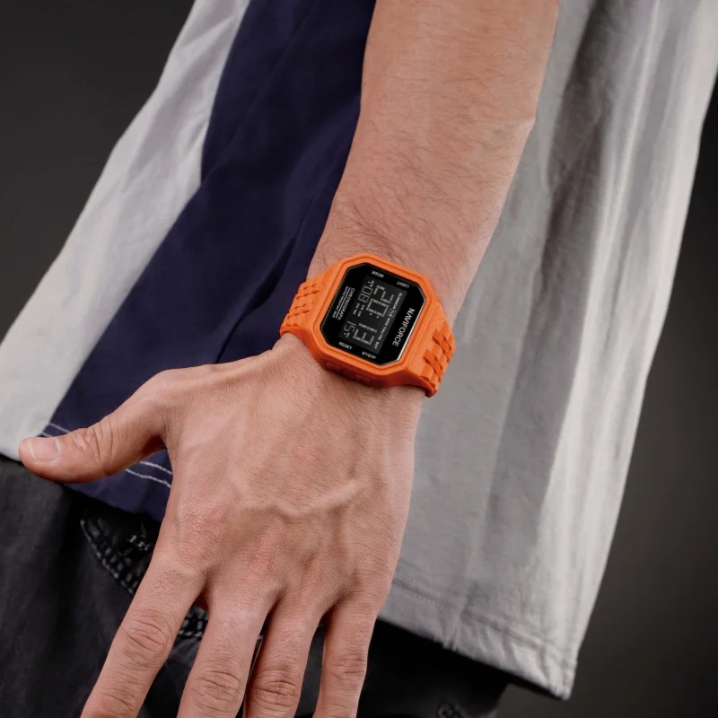 네비포스 7116 패션 남성 전자 시계 캘린더 50m 방수 스포츠 캐주얼 LCD 디지털 시계 남성용 reloj hombre