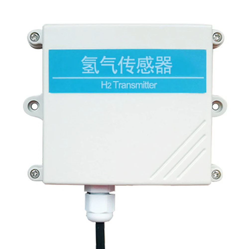 Hydrogen Gas Sensor H2 Gas Detector High-Precision Wall-Mounted 1000PPM 40000PPM Gas Transmitter RS485 0-5V 0-10V 4-20mA Output