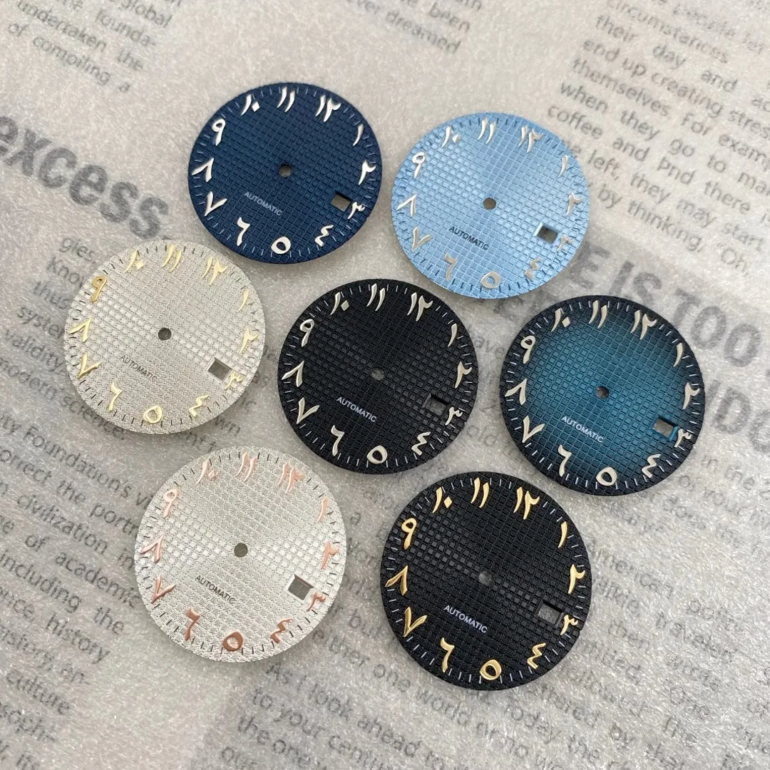 NH35 dial 31.8mm literal Arabic modified farmhouse oak dial without night light watch accessories dial