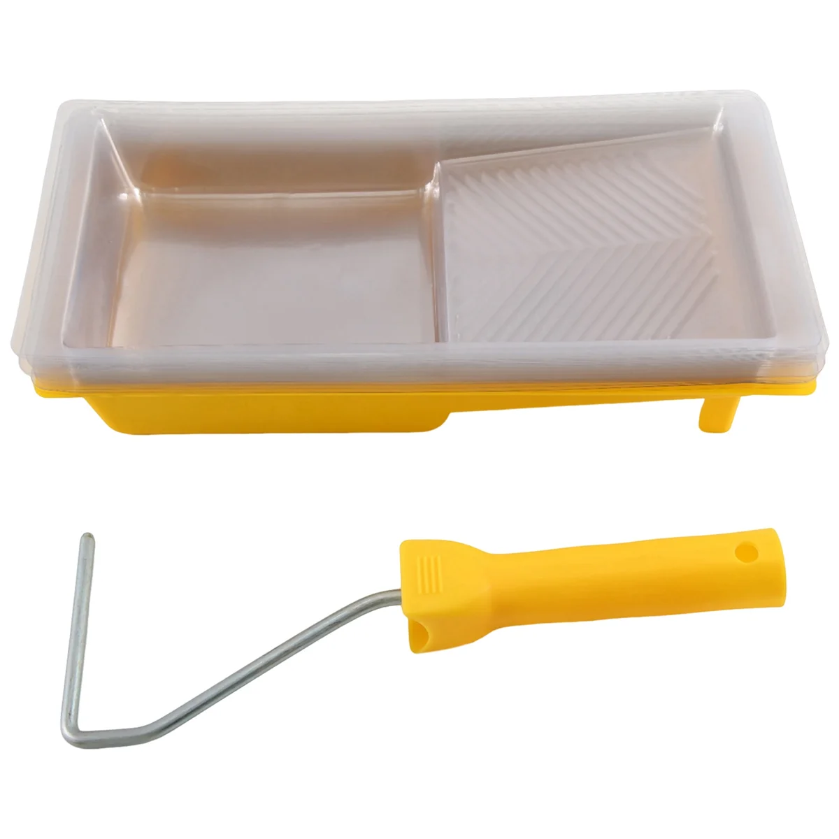 

Paint Tray Liner, 22 Pack 4 Inch Paint Roller Tray Sets, Disposable Paint Tray Liners with Roller Handle for Home Decor