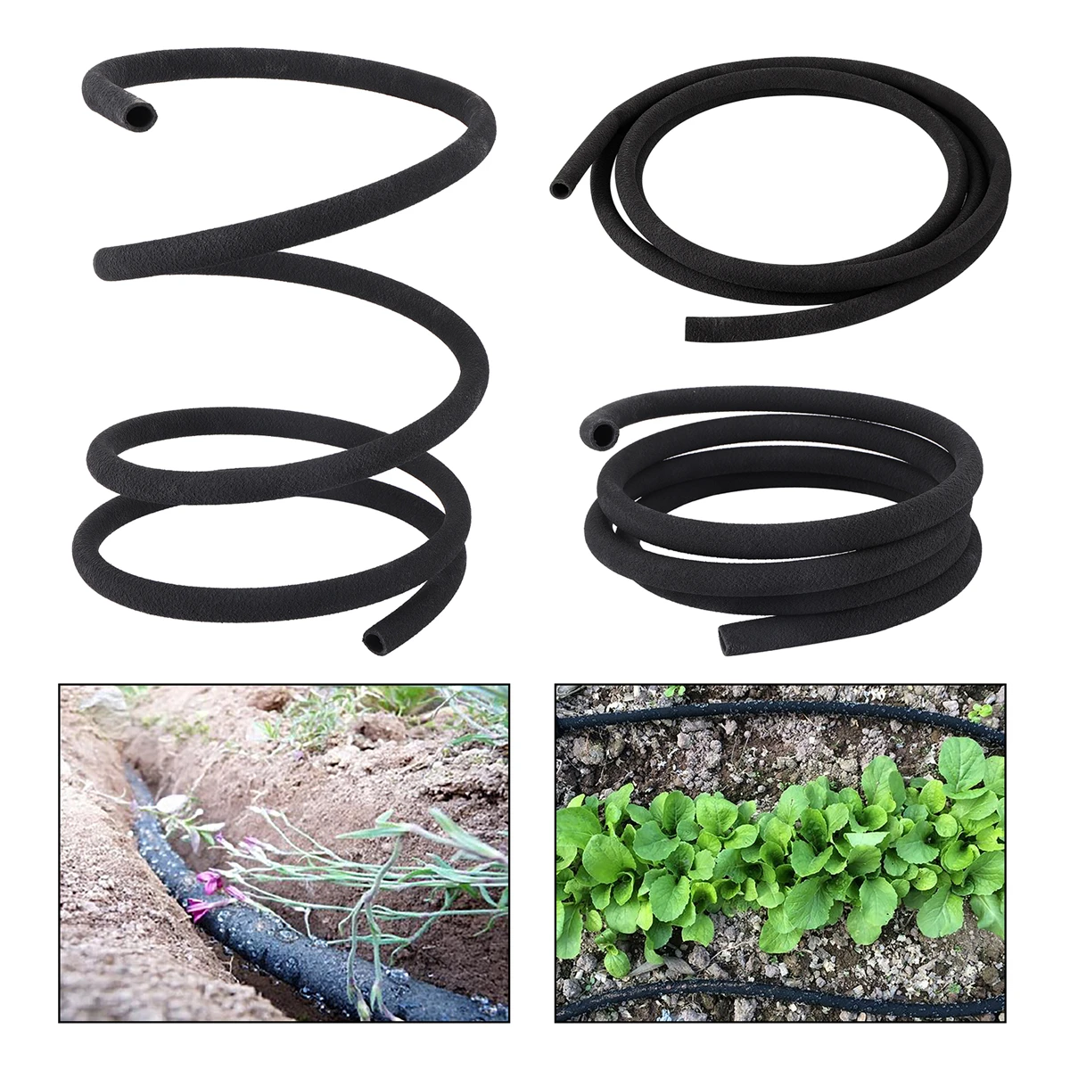 Micro-Drip Irrigation System Hose 4/8mm 12/16mm Porous Soaker Pipe Anti-aging Permeable Leaking Tube Plant Flower Watering Hose