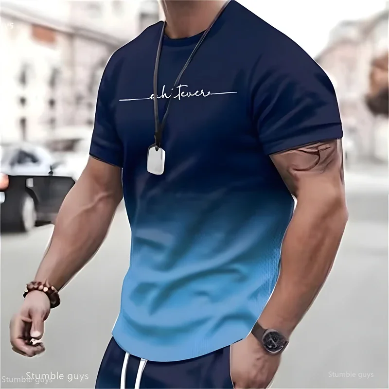 Sommer Herren Übergrößen Anime-Inspiriertes T-Shirt Locker Geschnittenes Kurzarm-Shirt Atmungsaktives Gewebe Übergroßes Sport-Trikot Oberteil