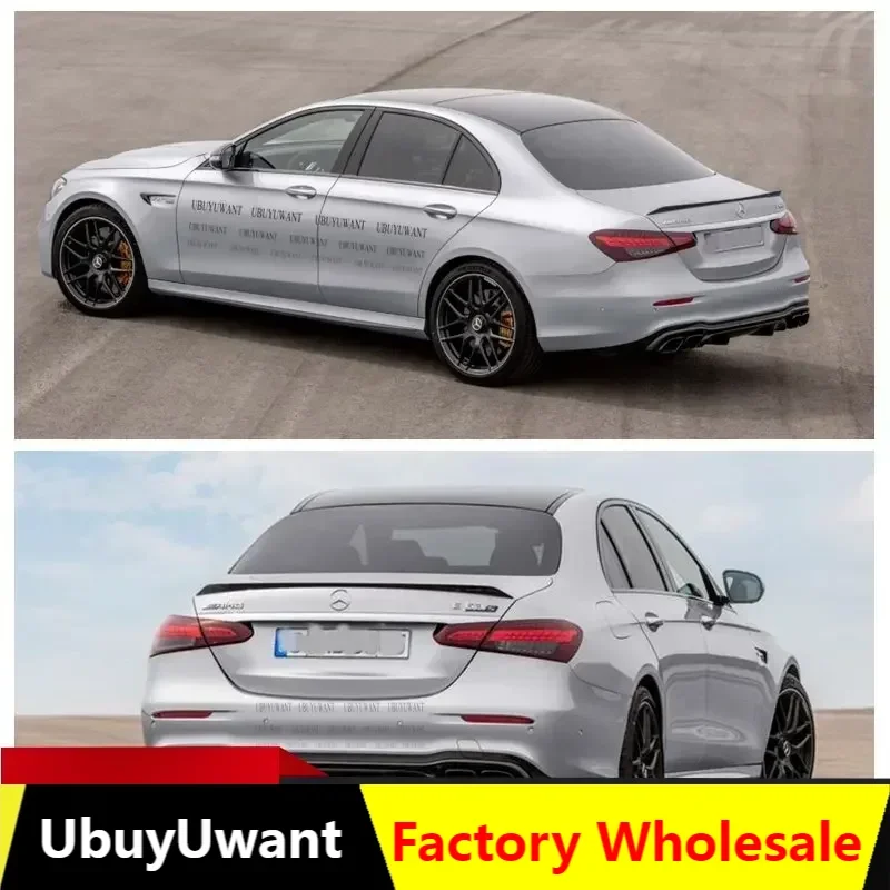 

EPFBSQP для Mercedes-Benz W213 E-class E43 E200 E300 E63 2020 2021 ABS задний спойлер грунтового цвета крыло багажника