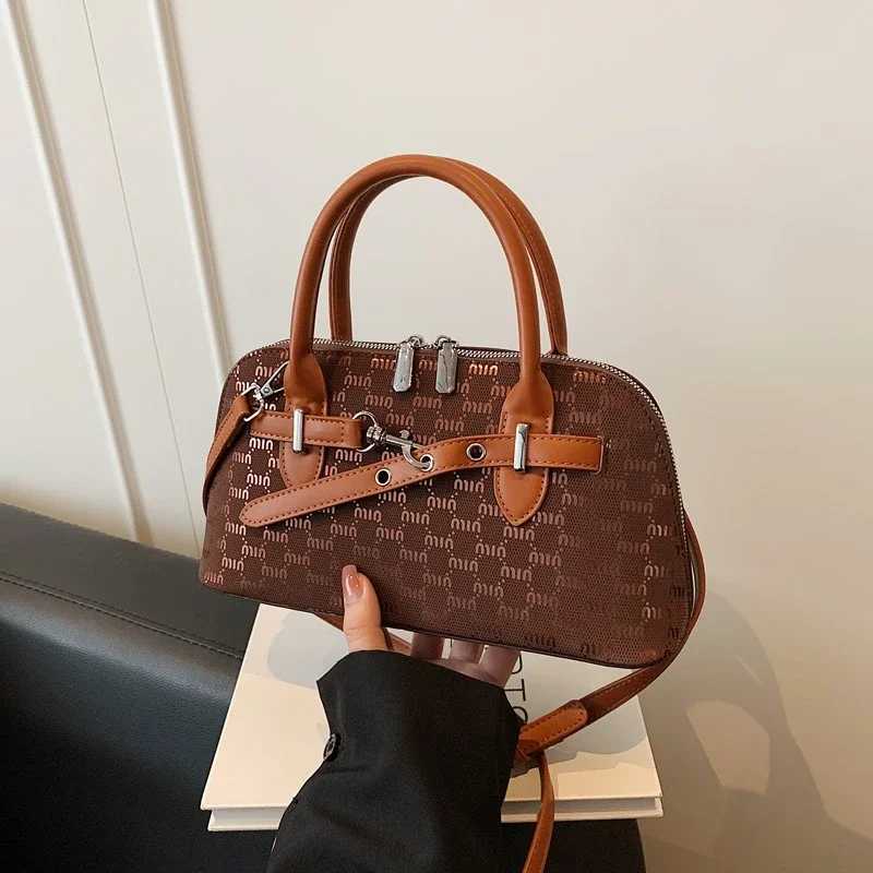 

Women's Luxury Leather Classic Fashion Stylish Shoulder Crossbody Bag Elegant Designer Tote Handbag For Daily Trendy Comfort