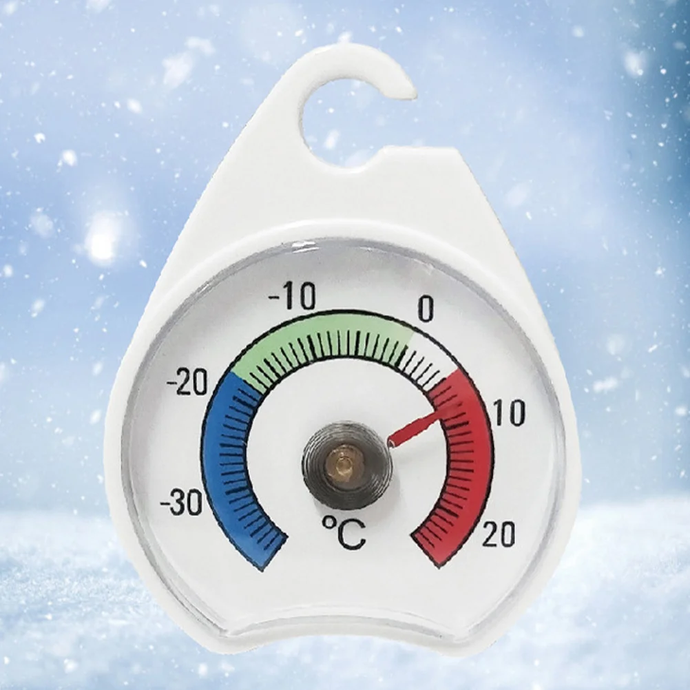 

Fridge Thermometer Plastic High Precision Temperature Gauge Pointer Display Home Kitchen Freezer Monitor Space Saving Practical