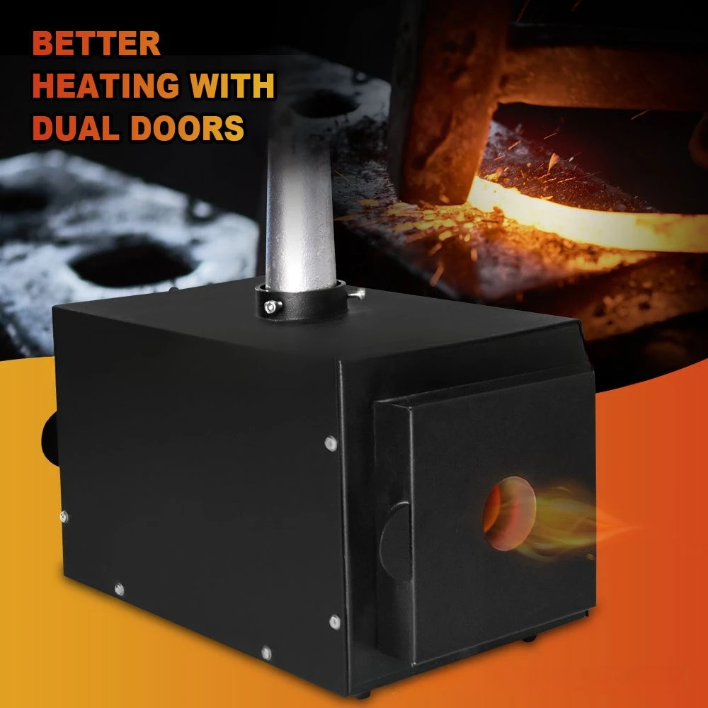 Portable Propane Blacksmith Forge Kit for Metal Heat Treatment, Melting, Quenching and Annealing