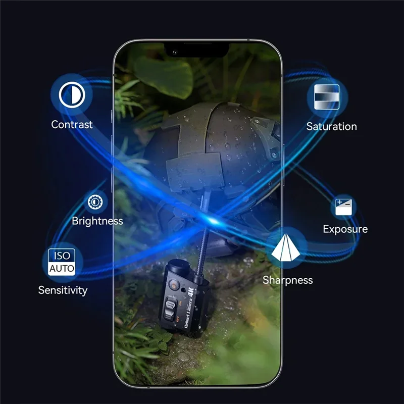 ABMF-для Runcam, шлем, камера, 4K, маска для лица, рекордер IMX415, 1920*1080, 60 кадров в секунду, встроенная Wi-Fi камера, поддержка Android Ios