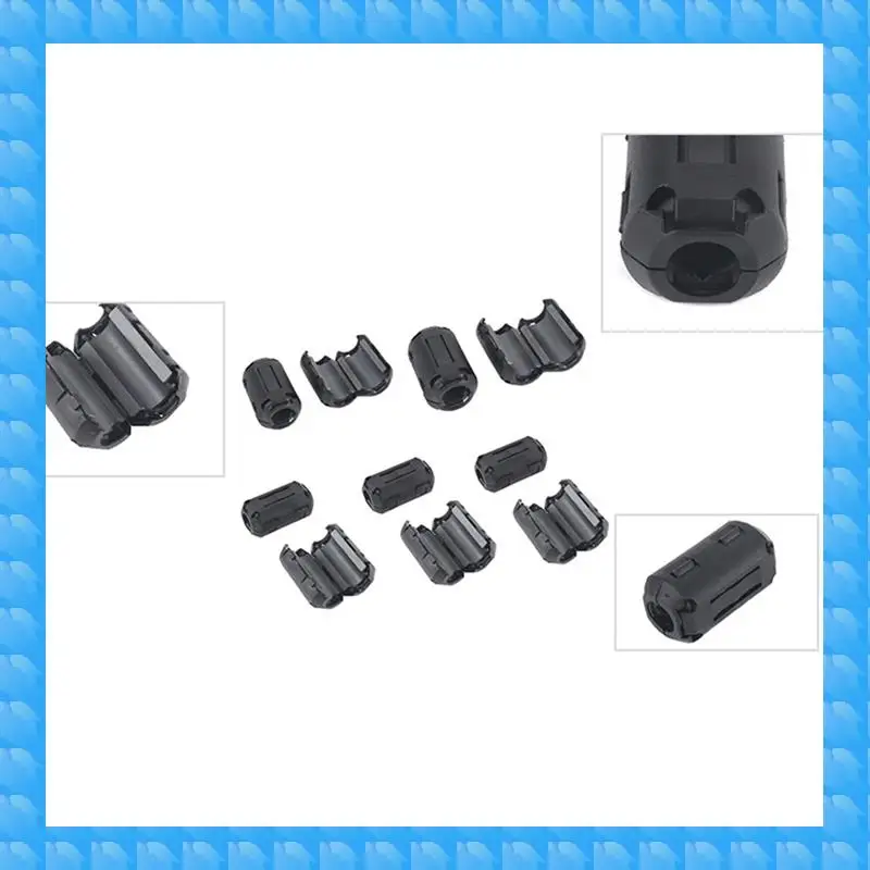 ETRT Anti-Interference Degaussing Ring Detachable Filter Magnetic Ring Inner Diameter 3.5-9Mm