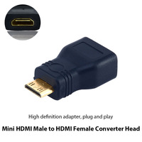 Mini HDMI Rotating HDMI Female Adapter Mini HDMI HD Converter Large to Small