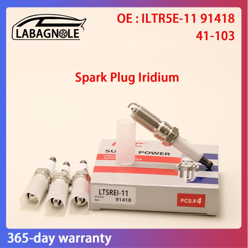 

4 шт. OE ILTR5E-11 91418 41-103 Свеча зажигания иридиевая для Chevrolet Malibu Saturn Aura Pontiac G6 2.4L ILTR5E11 41103 12625058