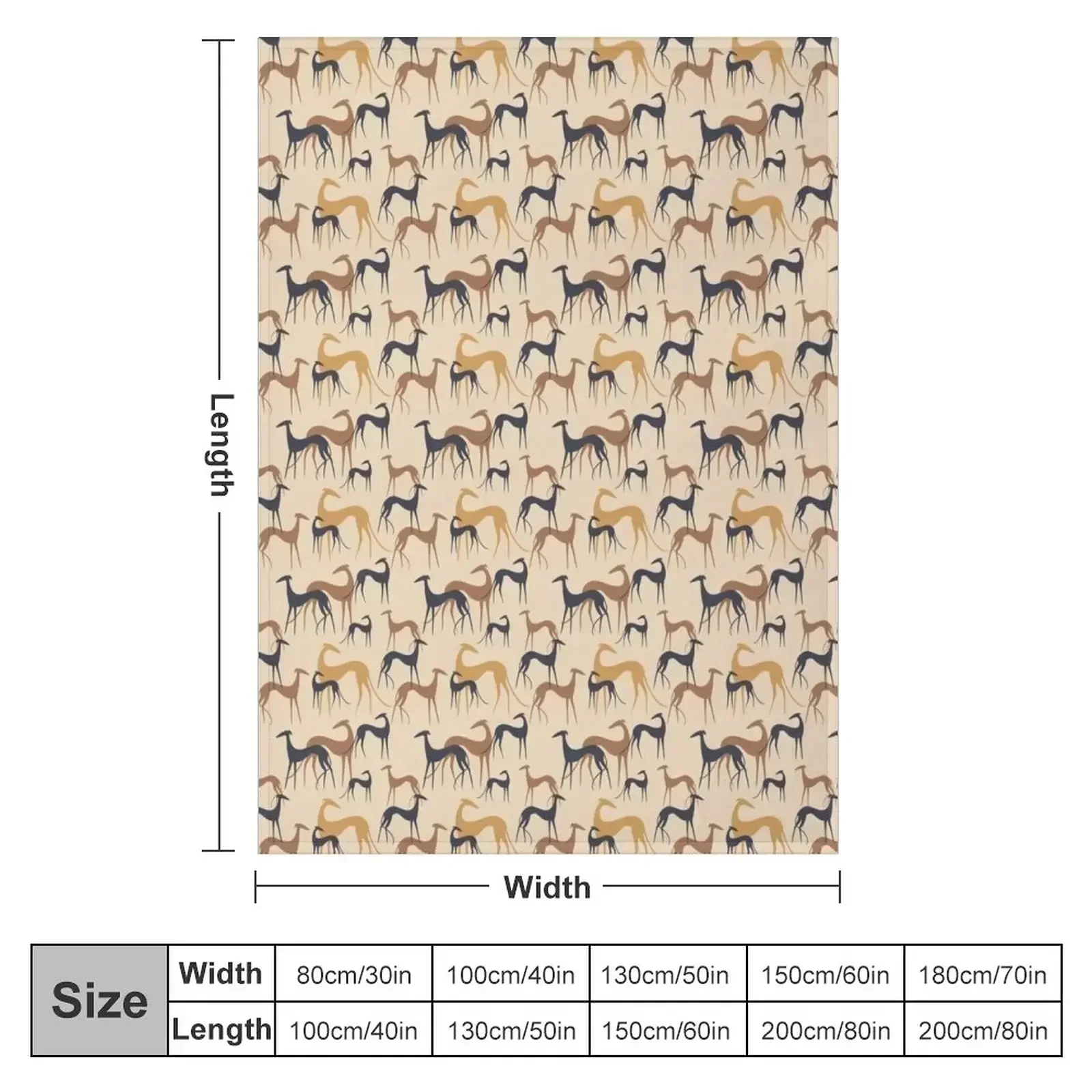 Galgos in brown Throw Blanket Summer Blankets For Bed Shaggy Stuffeds Blankets