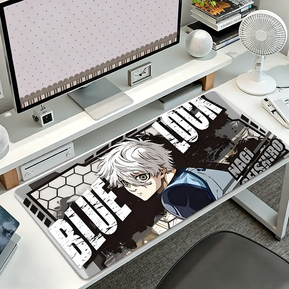 Anime B-BLUE L-LOCK-S Mouse Pad Non-slip Thickened MousePad Student Gaming Cushion Large Writing Lockedge Office